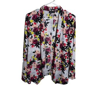 ASTR Kimono Women's One Size Cardigan Sweater Floral Open Lightweight